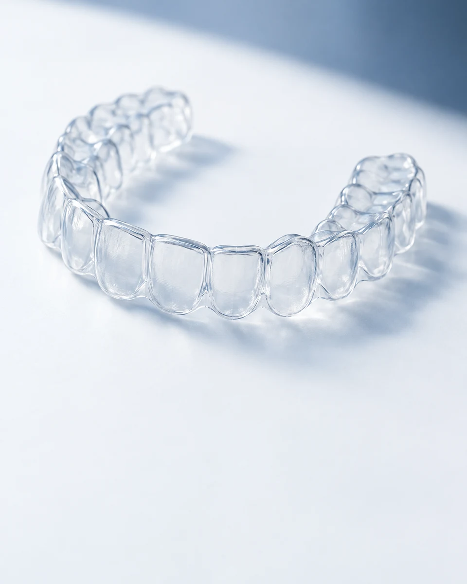 Illustrative clear aligner, AI-generated
