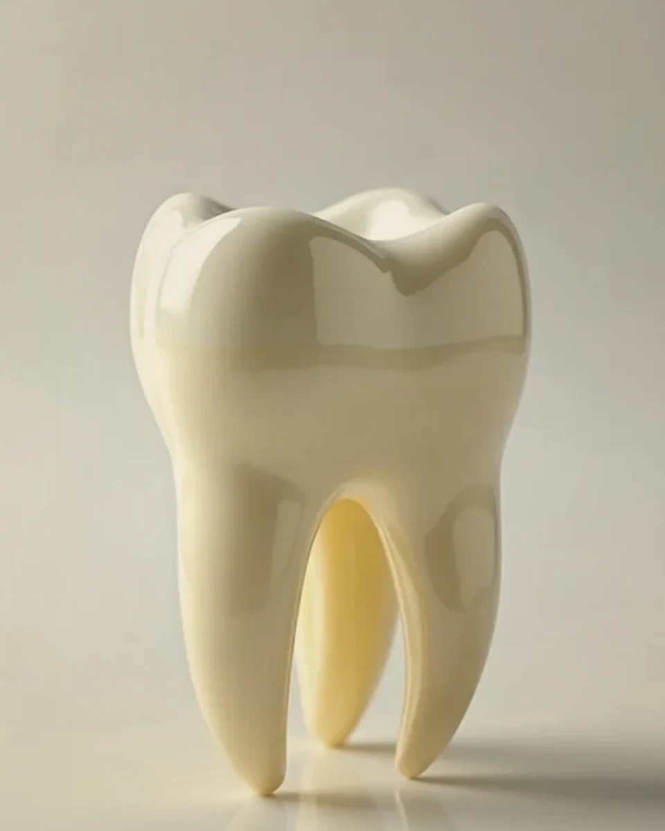 Porcelain crown and bridge, AI-generated crowns and bridges illustration