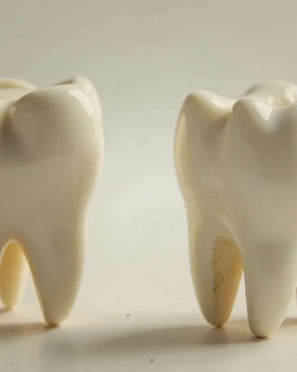 Porcelain onlay restoration, AI-generated dental inlays and onlays illustration