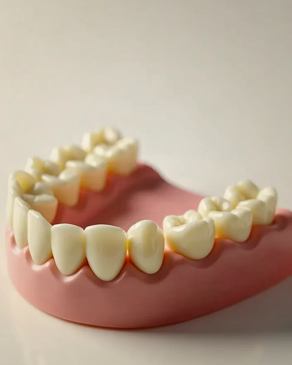Full and partial denture, AI-generated dentures illustration
