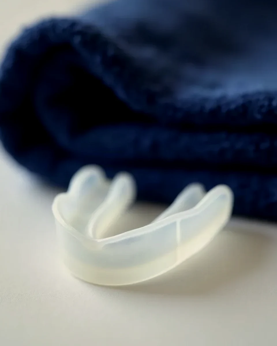 Custom-fitted mouthguard, AI-generated mouthguards illustration