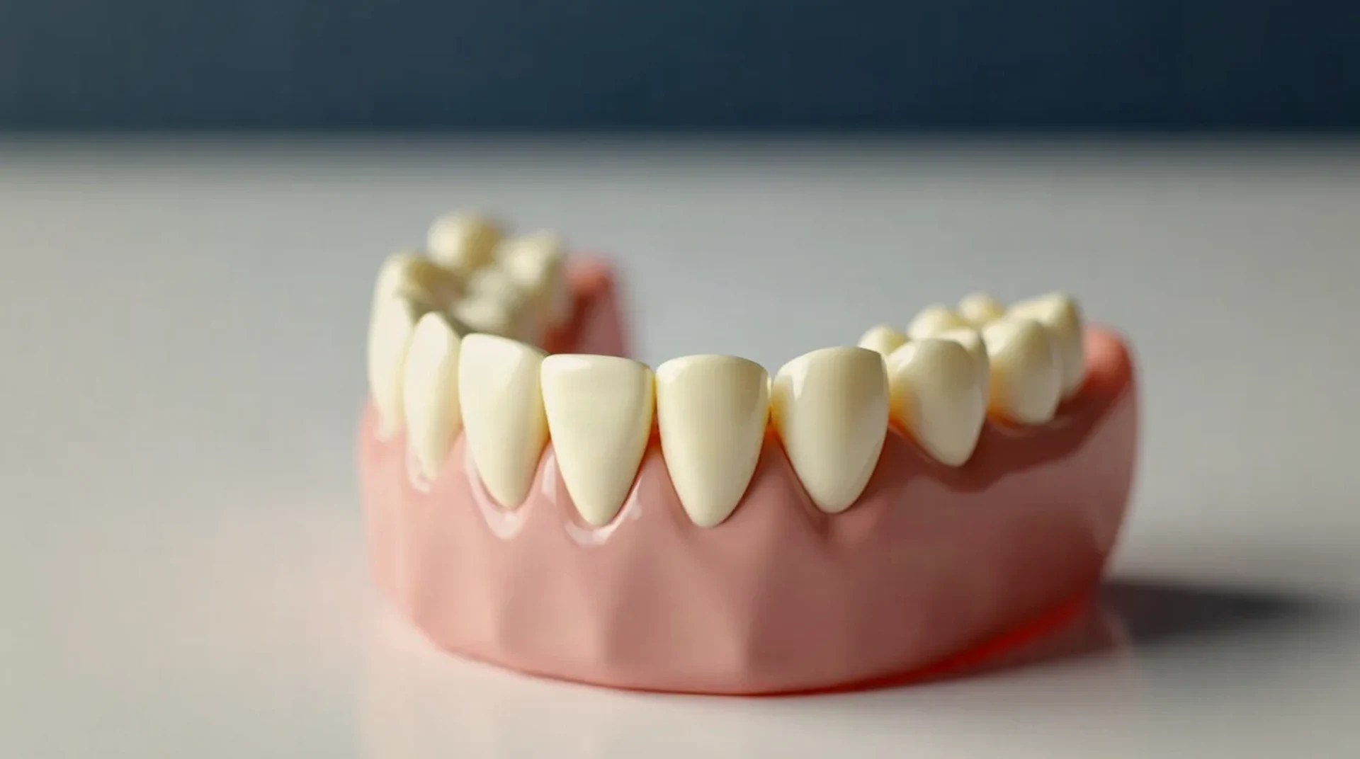 Full and partial denture, AI-generated illustration, not a patient